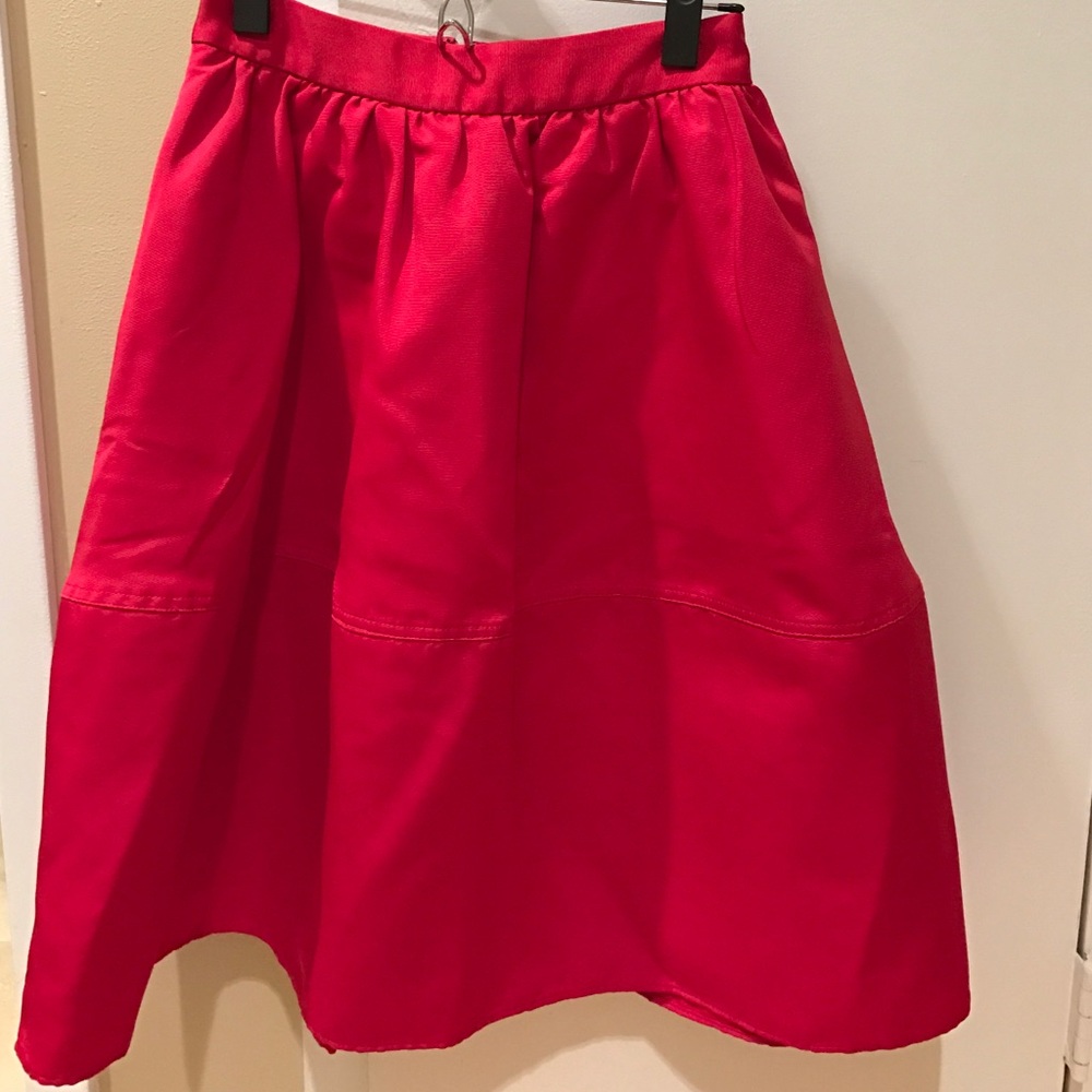 Express red midi skirt - Picture 3 of 5